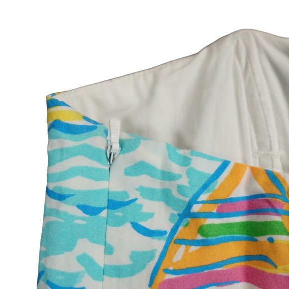 Lilly Pulitzer Dress Size 0 You Gotta Regatta Sailboats Strapless Franco Dress - Picture 11 of 13